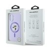 Karl Lagerfeld KLHMP16SSCMKCRHU iPhone16 6.1 fioletowy/purple hardcase Silicone Karl&Choupette Ring MagSafe